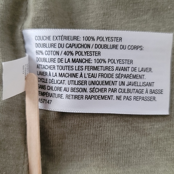 MOSSIMO SUPPLY CO Zip Up Multicolor Print Hooded Windbreaker Jacket Women's L - Picture 8 of 11